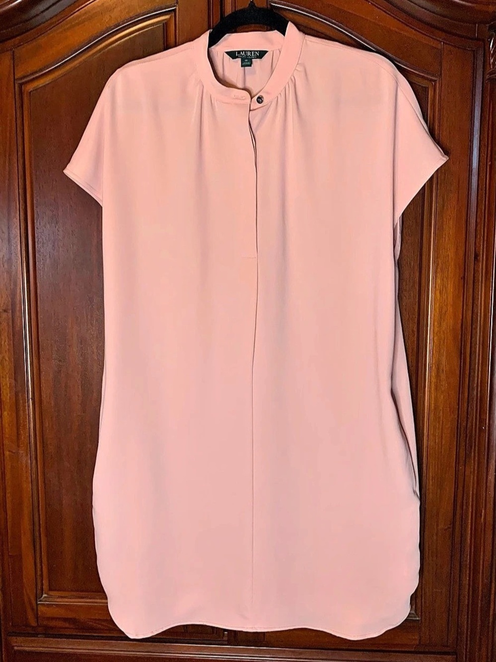 Lauren Ralph Lauren Short Sleeve Dress in Pink Size 10